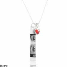 Colar Olhar Personalisado com foto-Aço inox